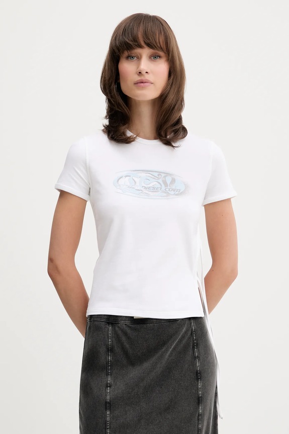 Diesel tricou T-LAYA imprimeu alb A19368.0HQAH