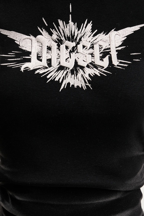 Diesel t-shirt T-ELE-LONG-P2 A14231.0WFBM czarny