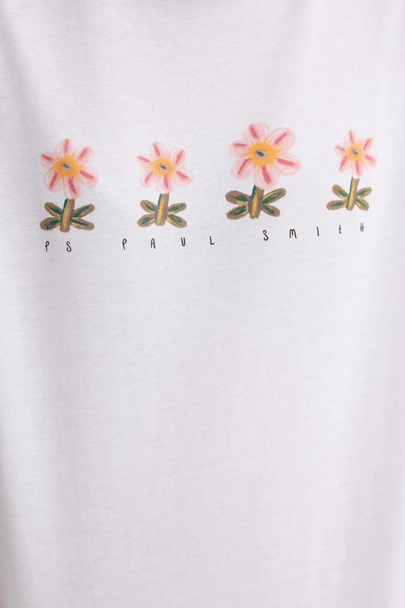 Bavlnené tričko PS Paul Smith W2R.G799.TP5428 biela