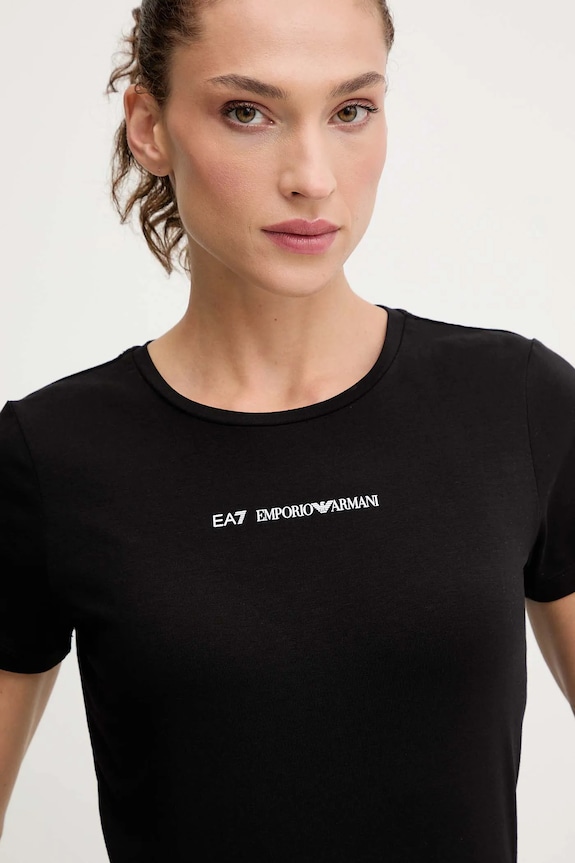Ruházat EA7 Emporio Armani t-shirt AF12115.7W000798 fekete
