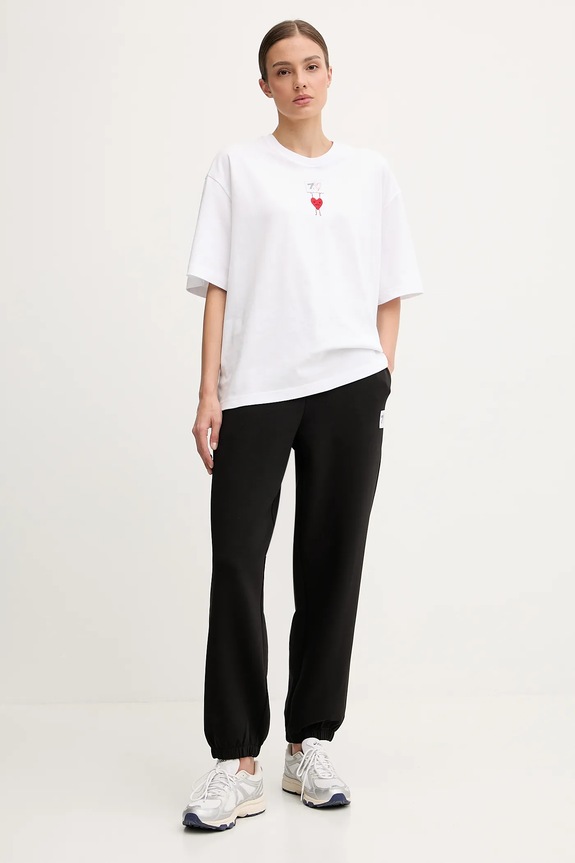 EA7 Emporio Armani t-shirt bawełniany AF12957.7X000036 biały SS26