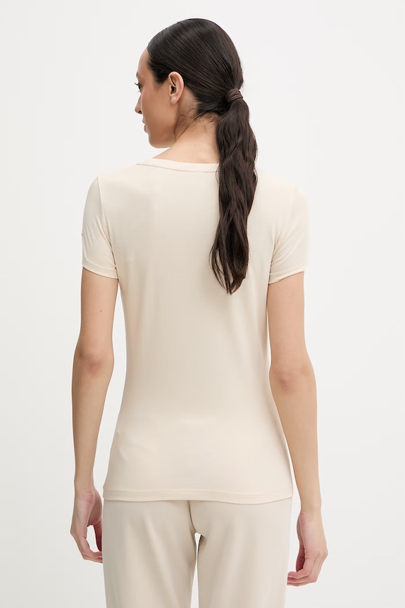 Ρούχα Μπλουζάκι EA7 Emporio Armani TJDQZ.8NTT65 μπεζ