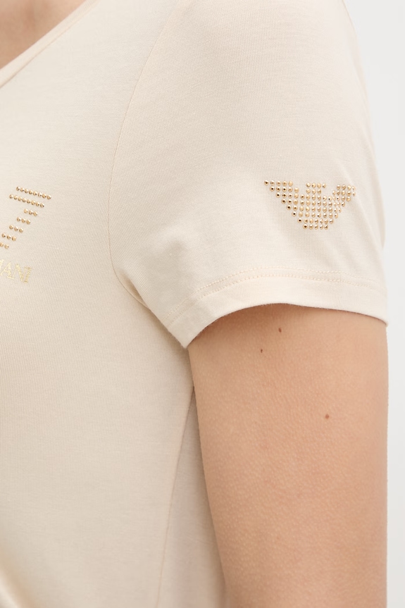 Μπλουζάκι EA7 Emporio Armani TJDQZ.8NTT65 μπεζ