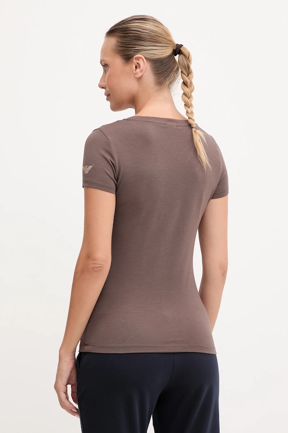 Odjeća Majica kratkih rukava EA7 Emporio Armani TJDQZ.8NTT65 smeđa