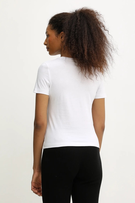 Odzież Guess t-shirt bawełniany CLELIA V5BI10.I3Z14 biały