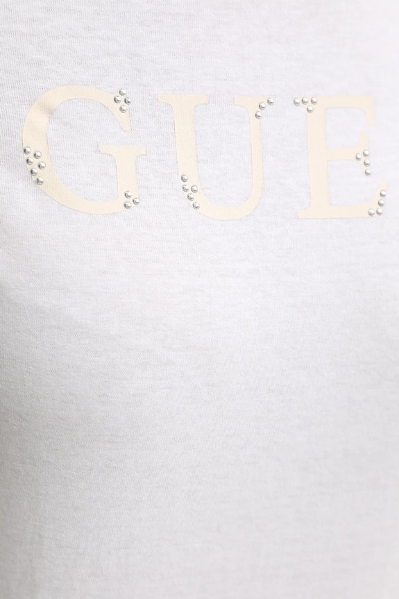Guess t-shirt bawełniany CLELIA V5BI10.I3Z14 biały