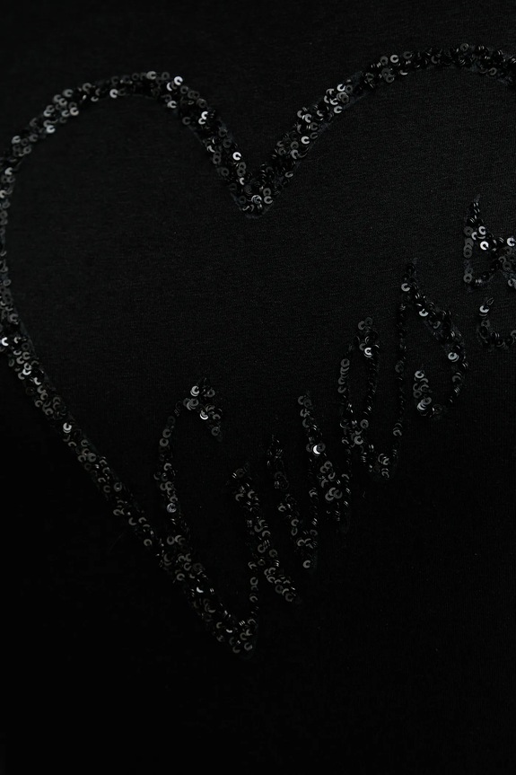 Tričko Guess LOVE V5BI13.J1314 čierna