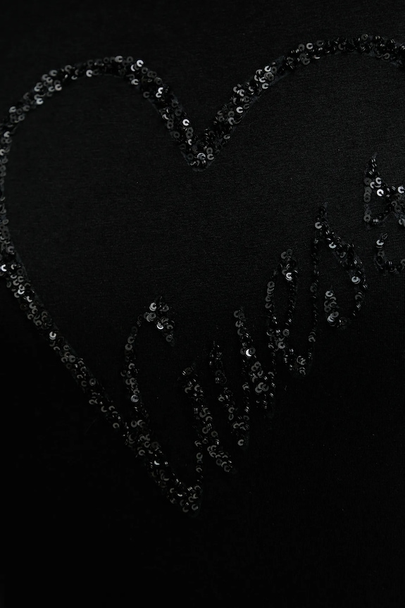Tričko Guess LOVE V5BI13.J1314 čierna