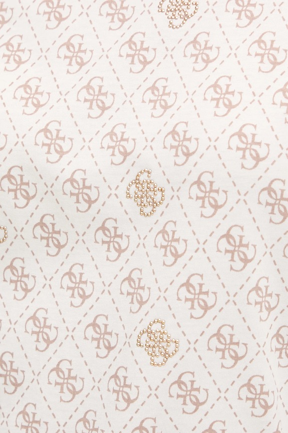 Guess t-shirt in cotone RHOMBUS V5BI14.I3Z14 beige