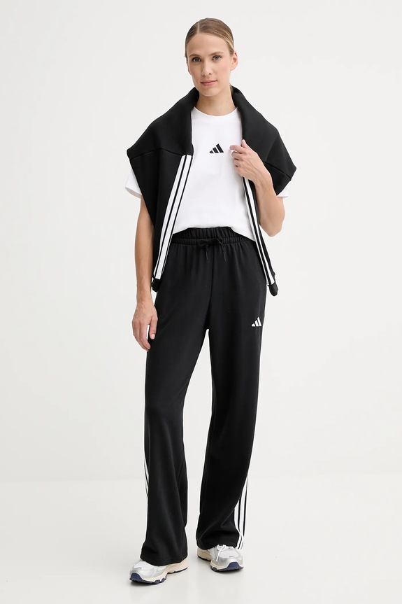 Βαμβακερό μπλουζάκι adidas Essentials JD0844 λευκό AW25