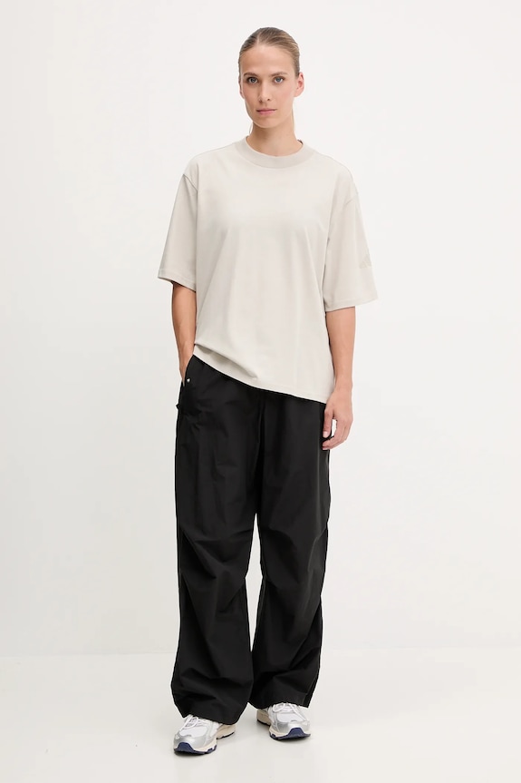 Bavlněné tričko adidas Essentials JE0001 béžová SS26