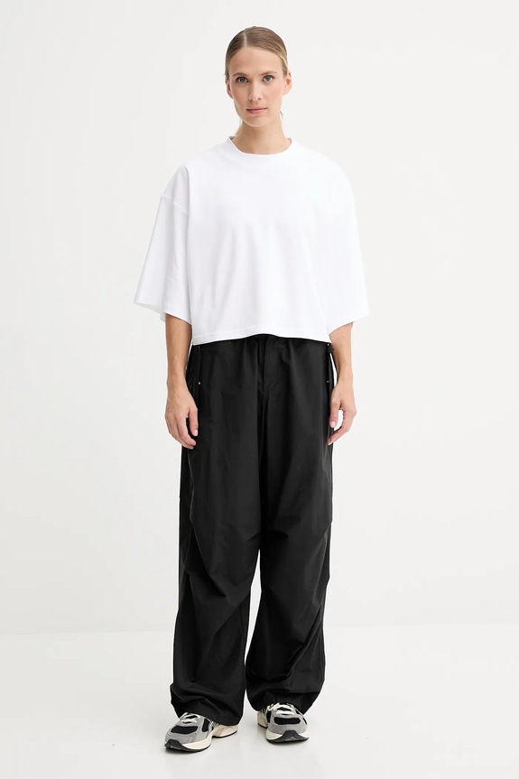 Βαμβακερό μπλουζάκι adidas City Escape JF3404 λευκό AW25