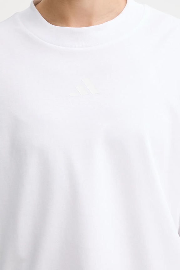 Βαμβακερό μπλουζάκι adidas City Escape JF3404 λευκό