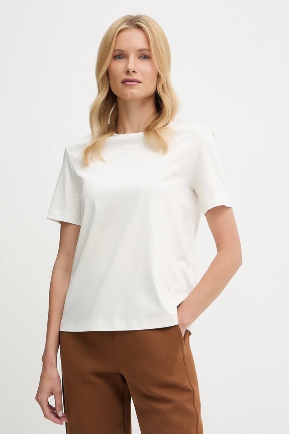 Tričko MM by Max Mara COMODO nášivka biela 2526946027600
