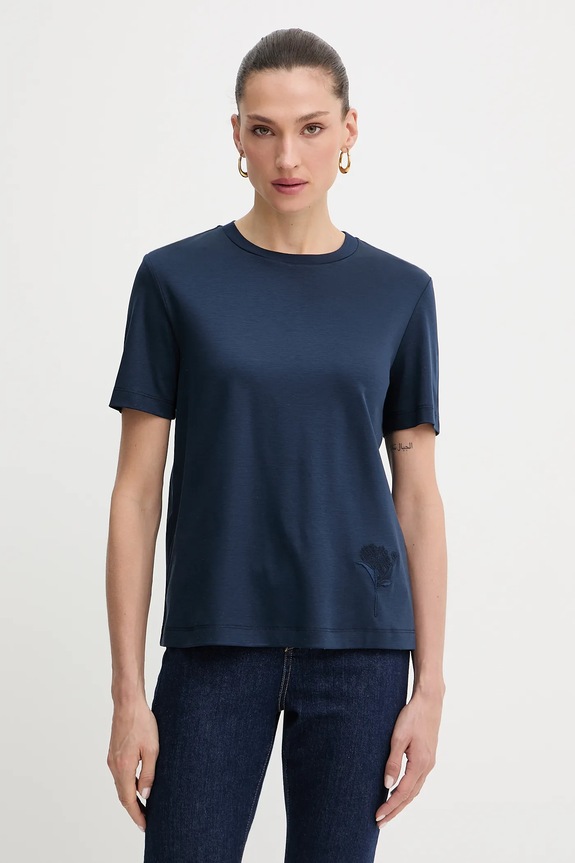Tričko MM by Max Mara COMODO nášivka tmavomodrá 2526946027600