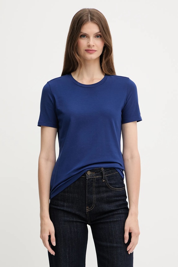 Tričko MM by Max Mara MULINO jednofarebný modrá 2526976017600
