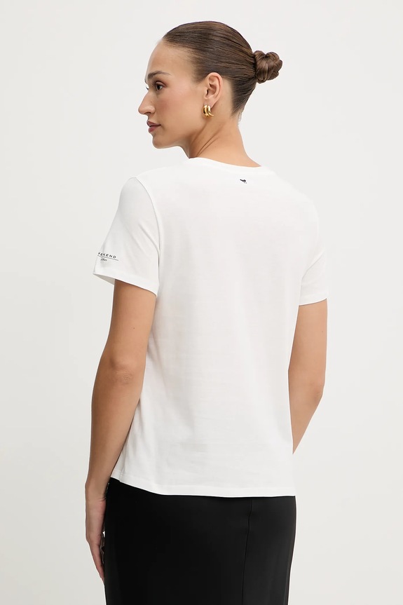 Odjeća Pamučna majica Weekend Max Mara GUGLIA 2525976031600 bijela