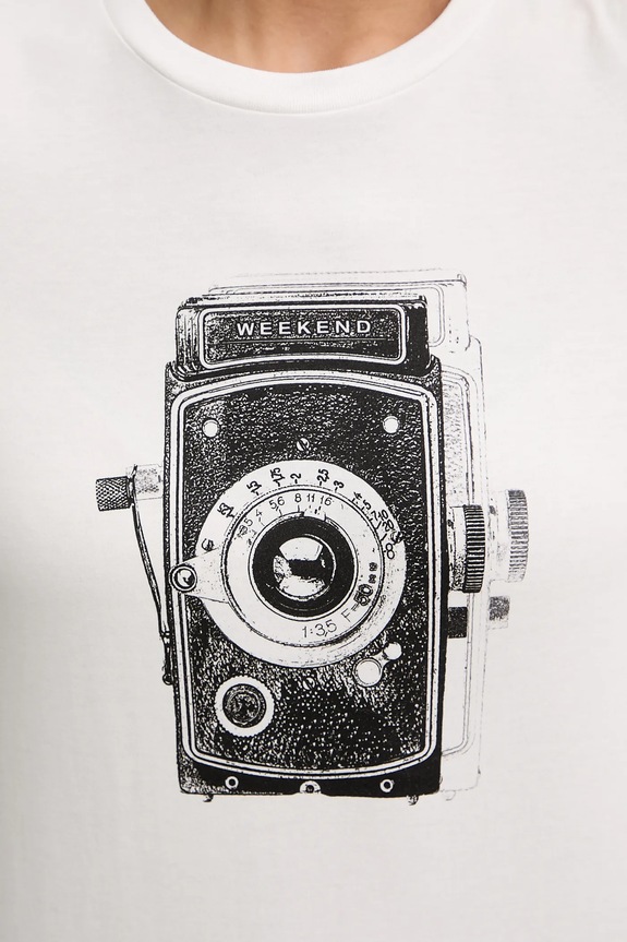 Pamučna majica Weekend Max Mara GUGLIA 2525976031600 bijela