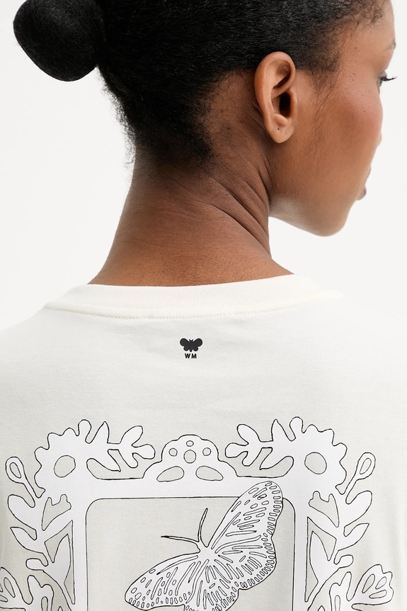 Weekend Max Mara t-shirt bawełniany GUGLIA 2525976031600 beżowy