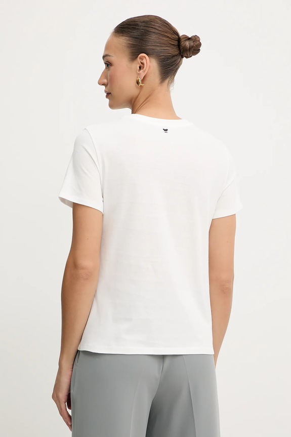 Ρούχα Βαμβακερό μπλουζάκι Weekend Max Mara ARA 2525976041600 λευκό