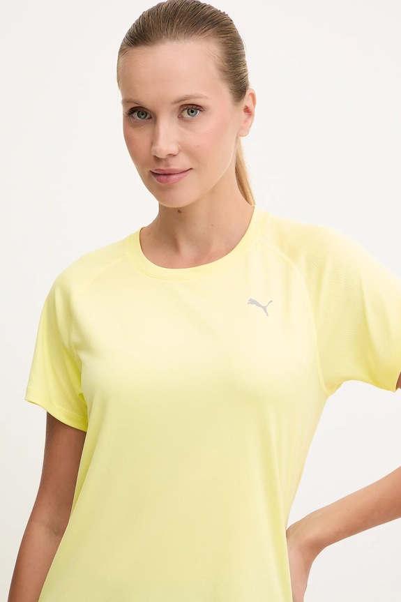 Puma t-shirt treningowy Run Velocity żółty 526578