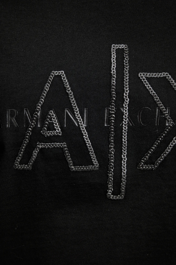 Armani Exchange tricou din bumbac XW001080.AF10356 negru