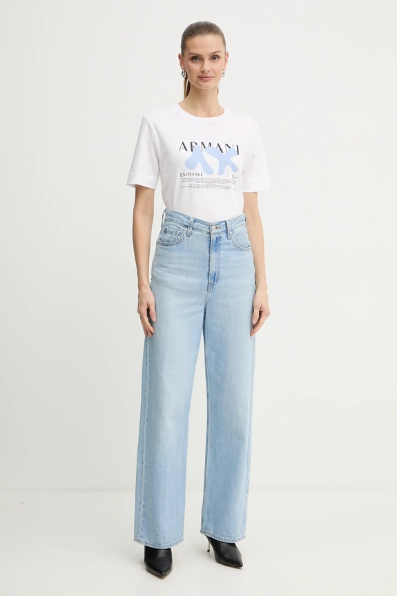 Pamučna majica Armani Exchange XW001348.AF17172 bijela AW25