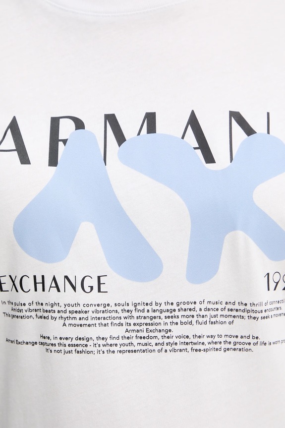 Pamučna majica Armani Exchange XW001348.AF17172 bijela