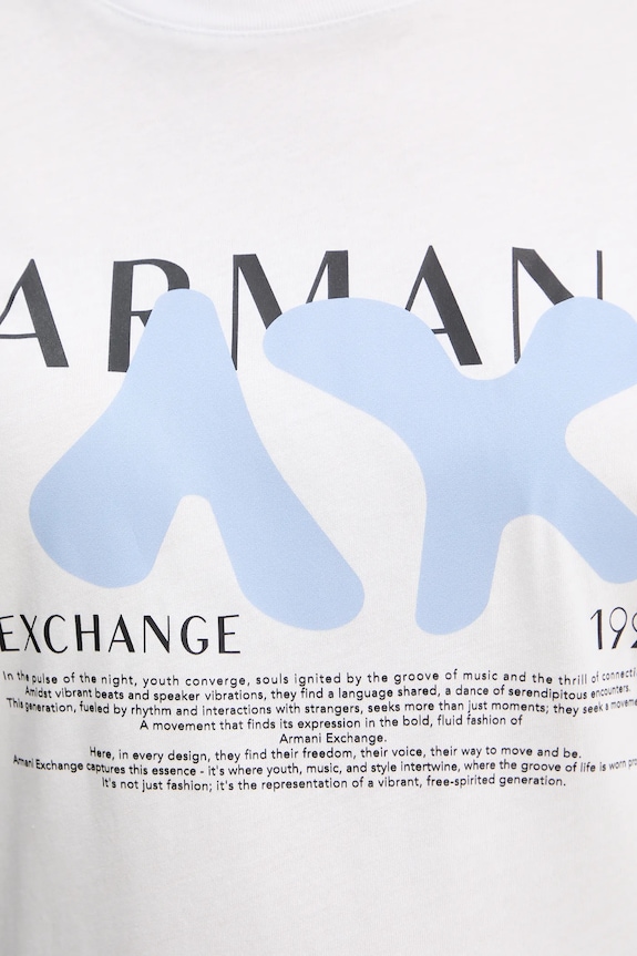 Pamučna majica Armani Exchange XW001348.AF17172 bijela