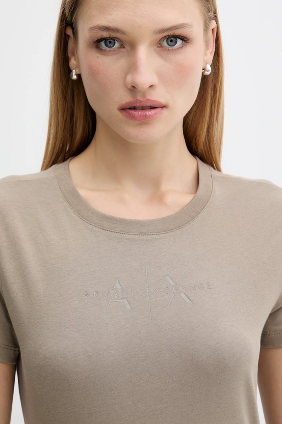 Armani Exchange tricou din bumbac verde XW001366.AF10356