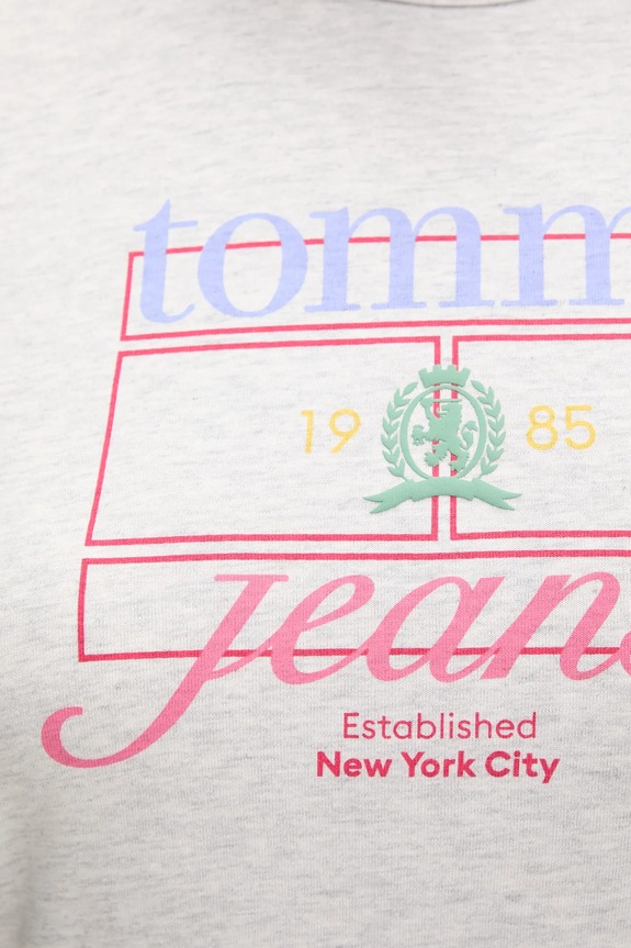 Tommy Jeans tricou din bumbac DW0DW21533 gri