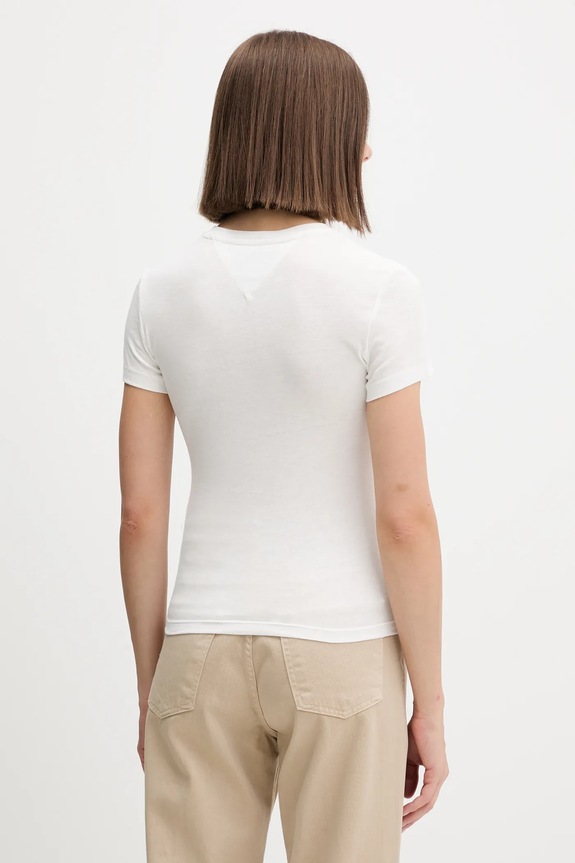 Oblečenie Tričko Tommy Jeans DW0DW21542 biela