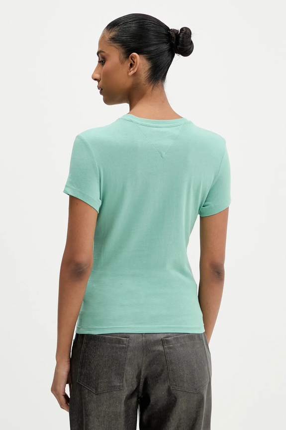 Oblečenie Tričko Tommy Jeans DW0DW21542 zelená