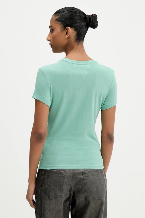 Oblečenie Tričko Tommy Jeans DW0DW21542 zelená