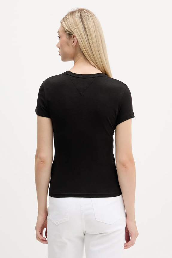 Oblečenie Tričko Tommy Jeans DW0DW21542 čierna