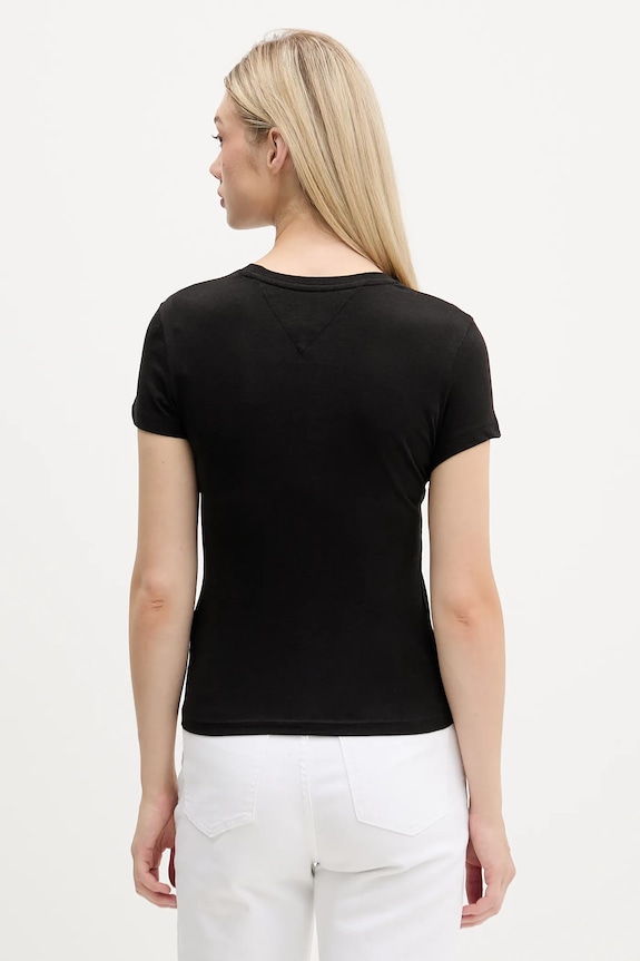 Oblečenie Tričko Tommy Jeans DW0DW21542 čierna