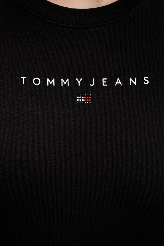 Tommy Jeans t-shirt bawełniany DW0DW21550 czarny