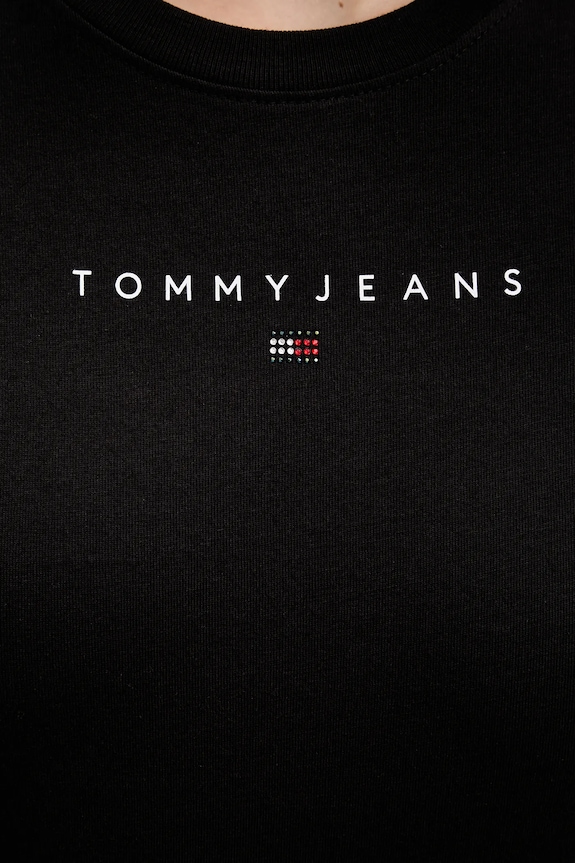 Tommy Jeans t-shirt bawełniany DW0DW21550 czarny