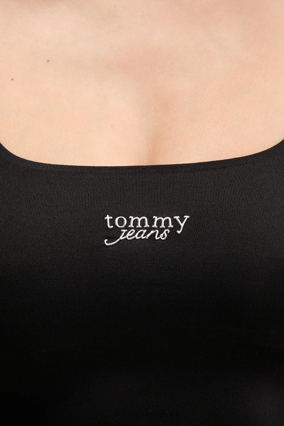 Top Tommy Jeans DW0DW21564 μαύρο