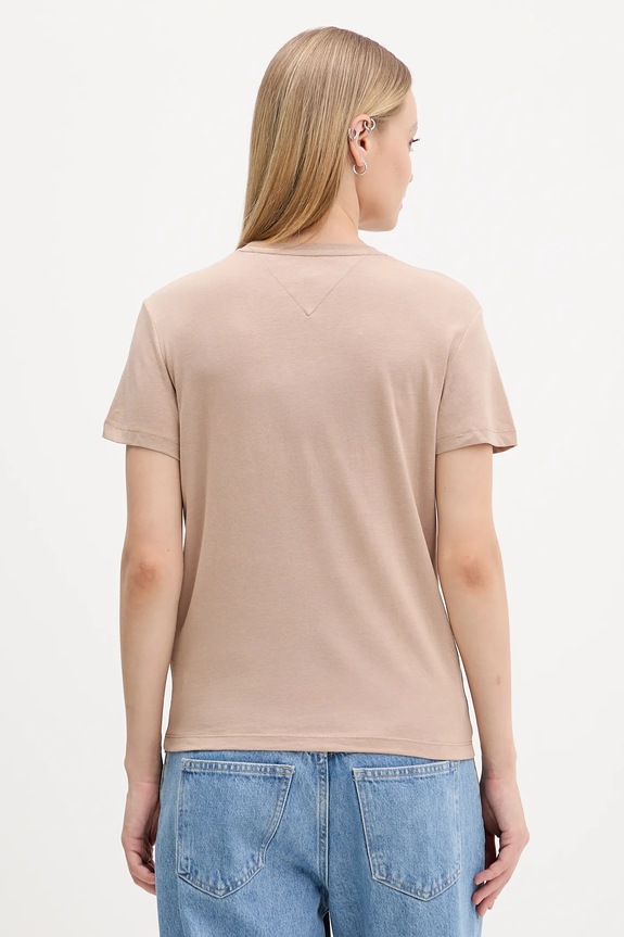 Odzież Tommy Jeans t-shirt DW0DW21956 brązowy