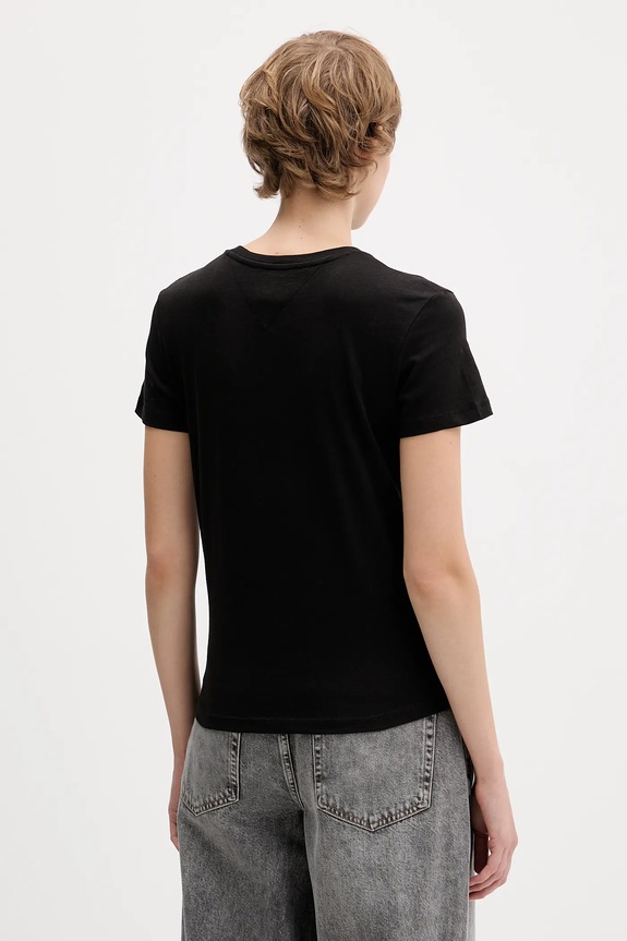 Ruházat Tommy Jeans t-shirt DW0DW21956 fekete