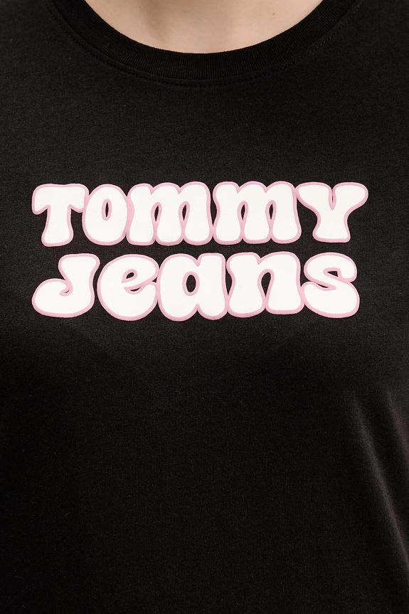 Tommy Jeans t-shirt DW0DW21956 fekete