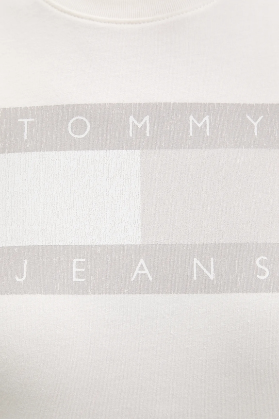 Bombažna kratka majica Tommy Jeans DW0DW22562 bež