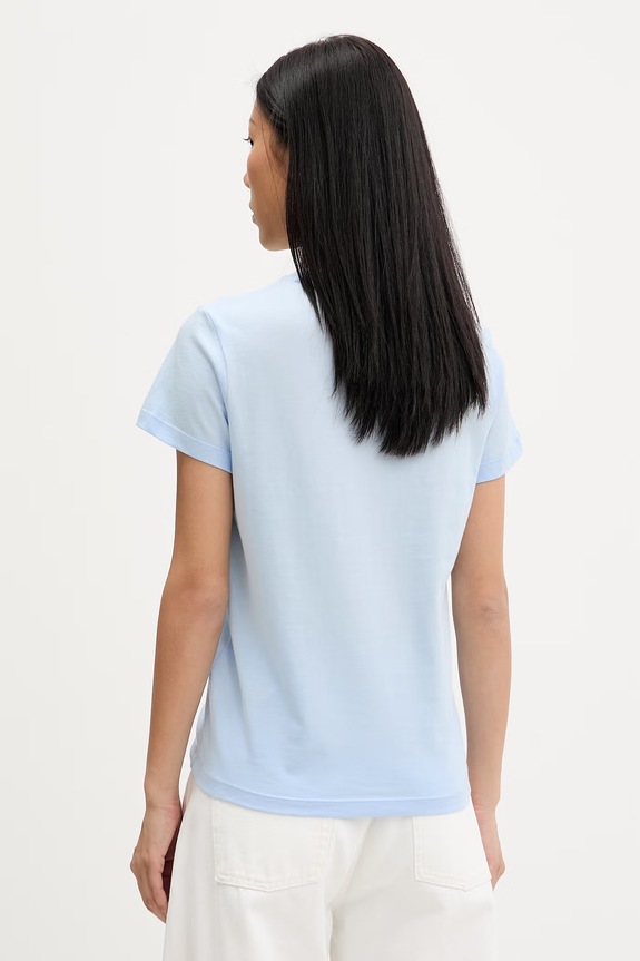 Odjeća Tommy Jeans majica ženska pamučna DW0DW22562 plava