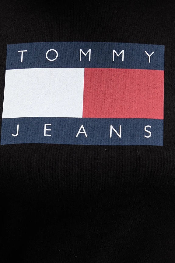 Tommy Jeans pamut póló DW0DW22562 fekete