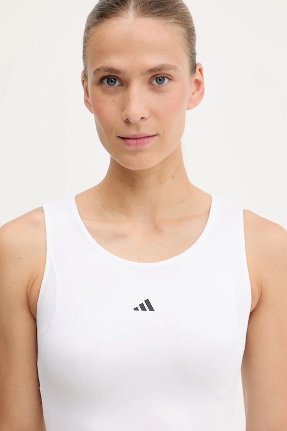 adidas Performance top de antrenament Techfit alb IX3270