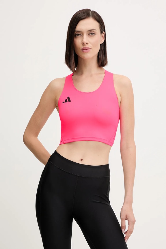 Bežecký top adidas Performance Adizero Essentials slim ružová IY5547
