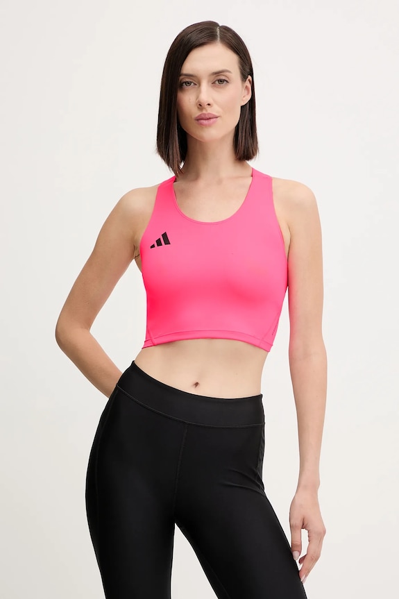 Bežecký top adidas Performance Adizero Essentials slim ružová IY5547