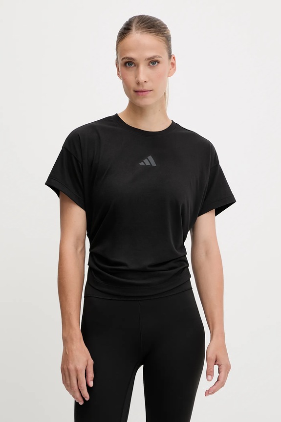 adidas Performance t-shirt treningowy POWER z elastanem czarny JX1190