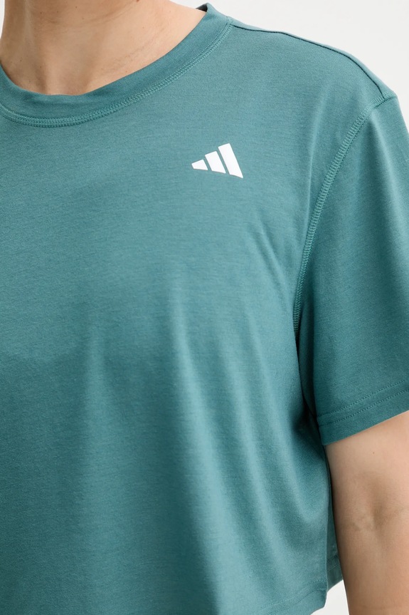 Kratka majica za vadbo adidas Performance WORKOUT ESSENTIALS JY2218 zelena